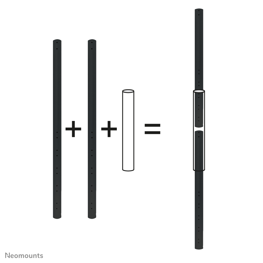 Neomounts FPMA-CPCONNECTBLACK Conector para tubo de extensión
